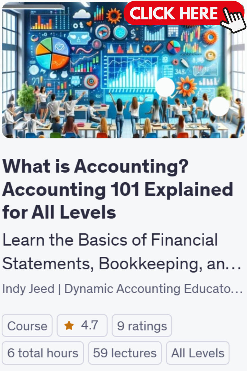 What is Accounting? Accounting 101 Explained for All Levels - Learn the Basics of Financial Statements, Bookkeeping, and More "What is Accounting? Accounting 101 For All Levels" is a comprehensive online course designed to demystify the world of accounting for learners from all walks of life. Whether you're an absolute beginner curious about accounting, a small business owner loo